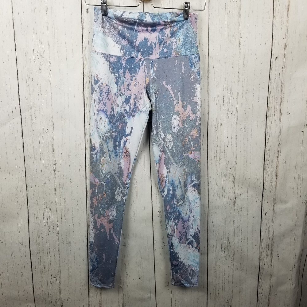 Onzie marble print workout leggings M/L